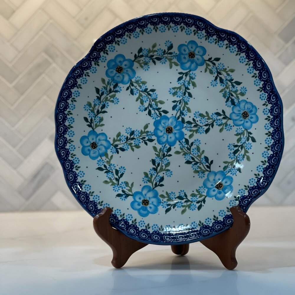 Gorgeous "Daphne" Floral Plate-Made in Poland-NEW - Picture 15 of 15